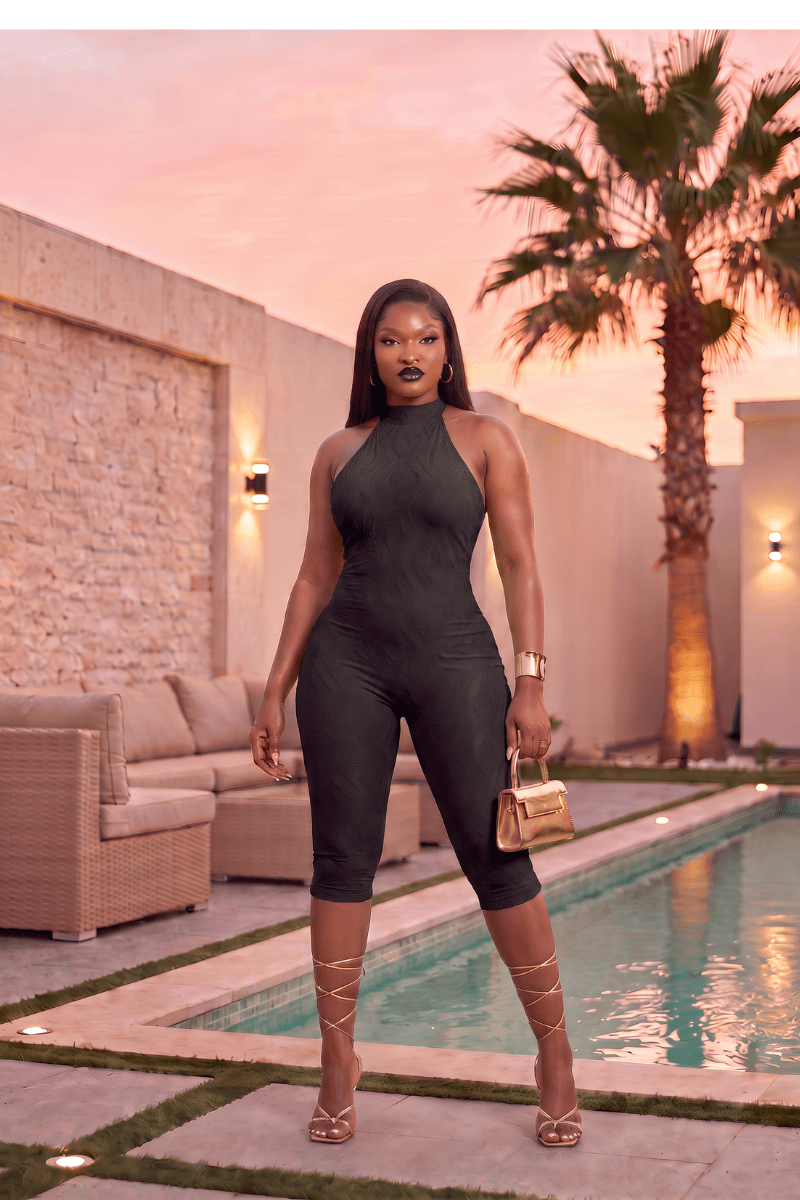 The Showstopper Halter Jumpsuit - Zuri Boutique