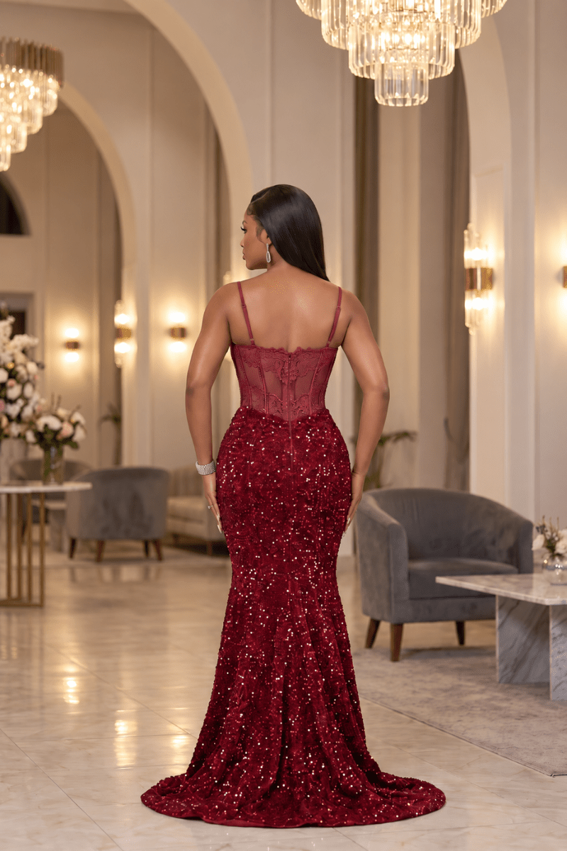 The Ruby Gown - Zuri Boutique