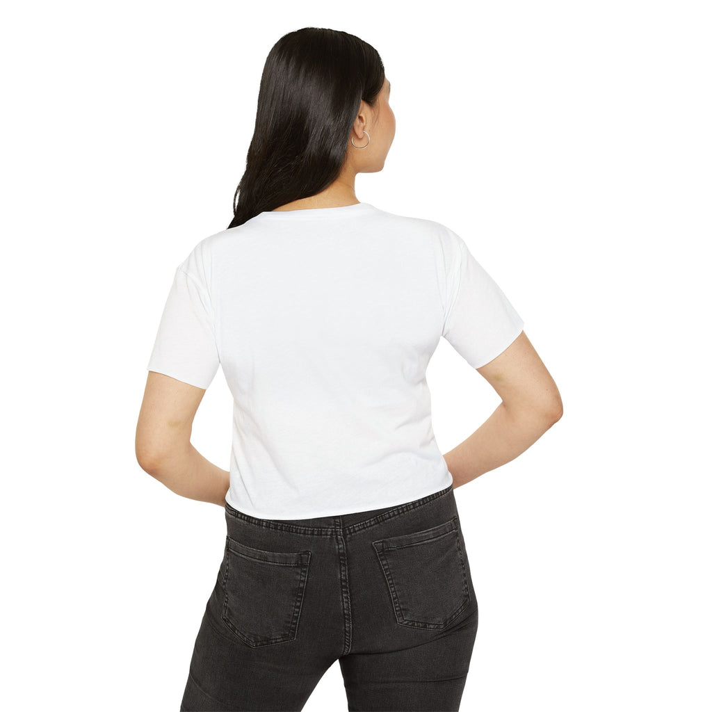 Covered By Grace Crop Top | Faith Christian Script Tee