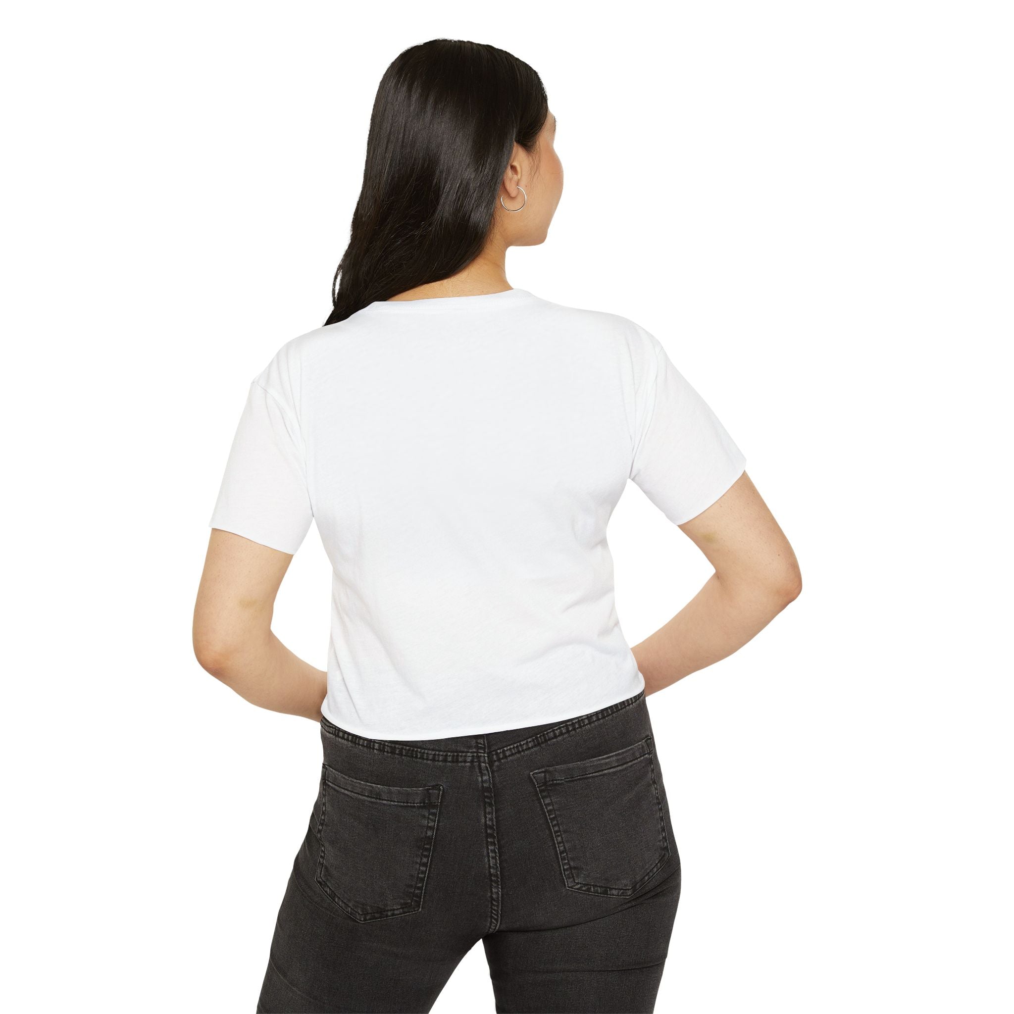 Covered By Grace Crop Top | Faith Christian Script Tee