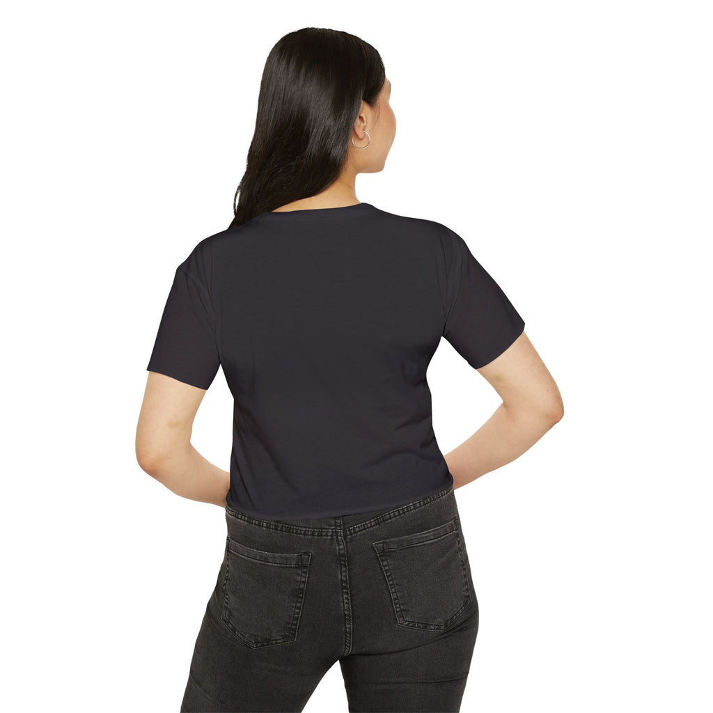 Covered By Grace Crop Top | Faith Christian Script Tee