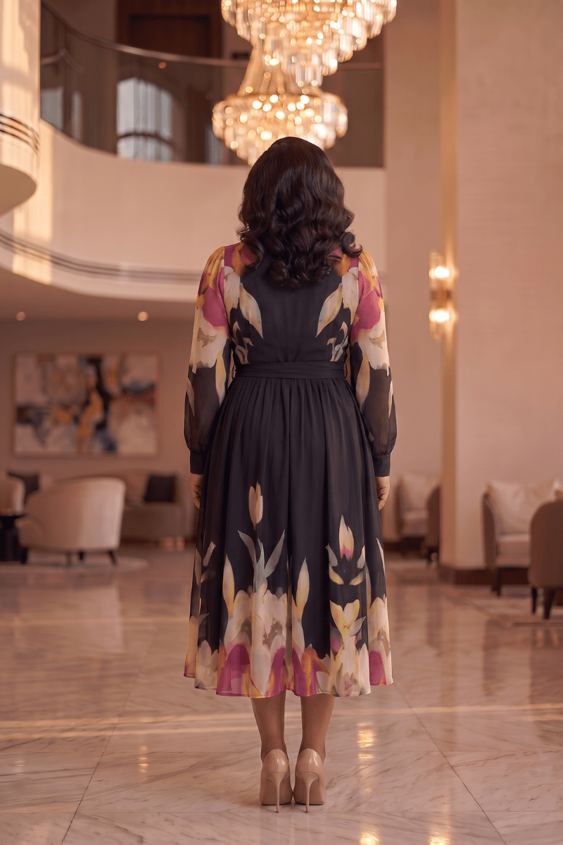 Giselle Faux-Wrap Midi - Zuri Boutique