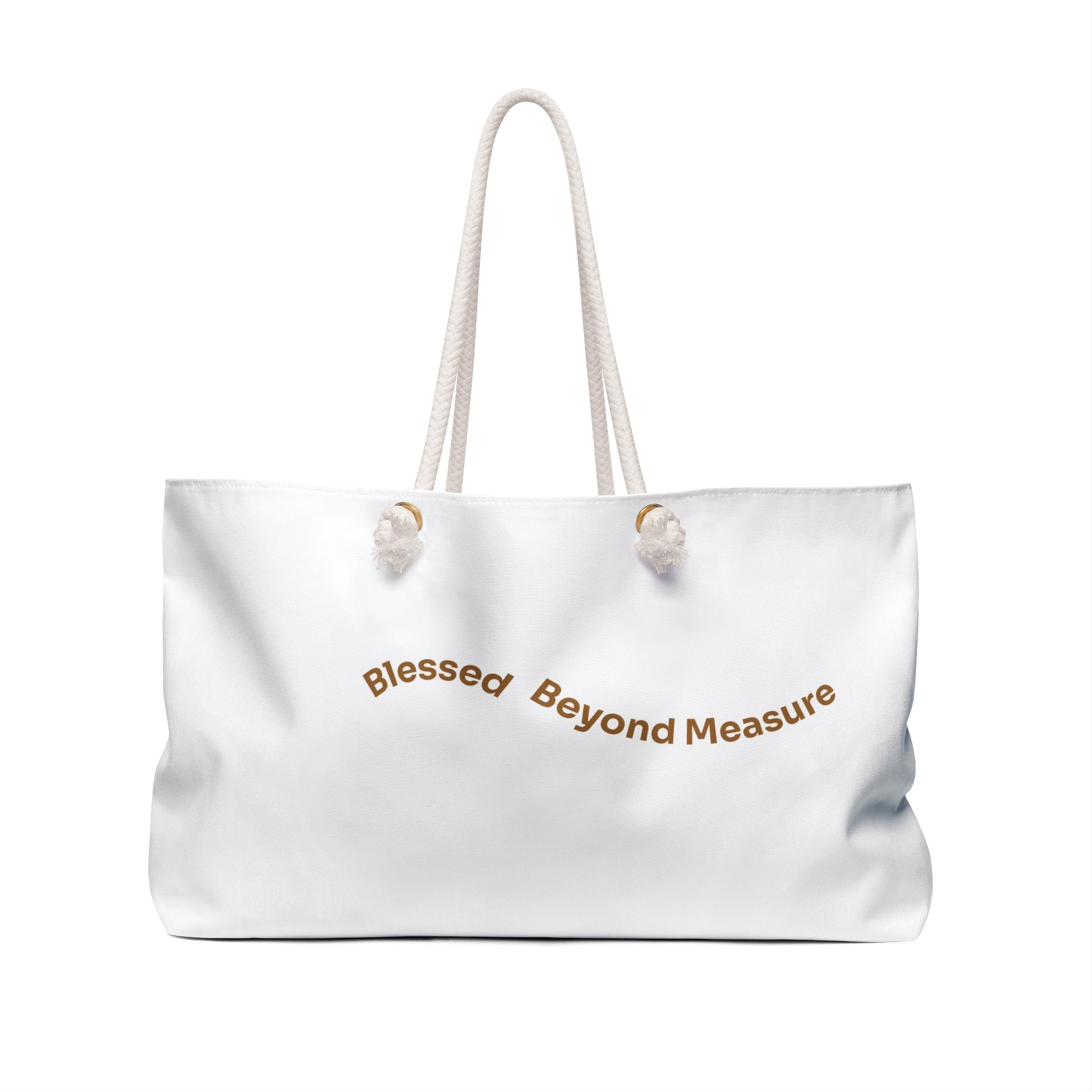 Blessed Beyond Measure Weekender Bag — Spacious Christian Travel Tote