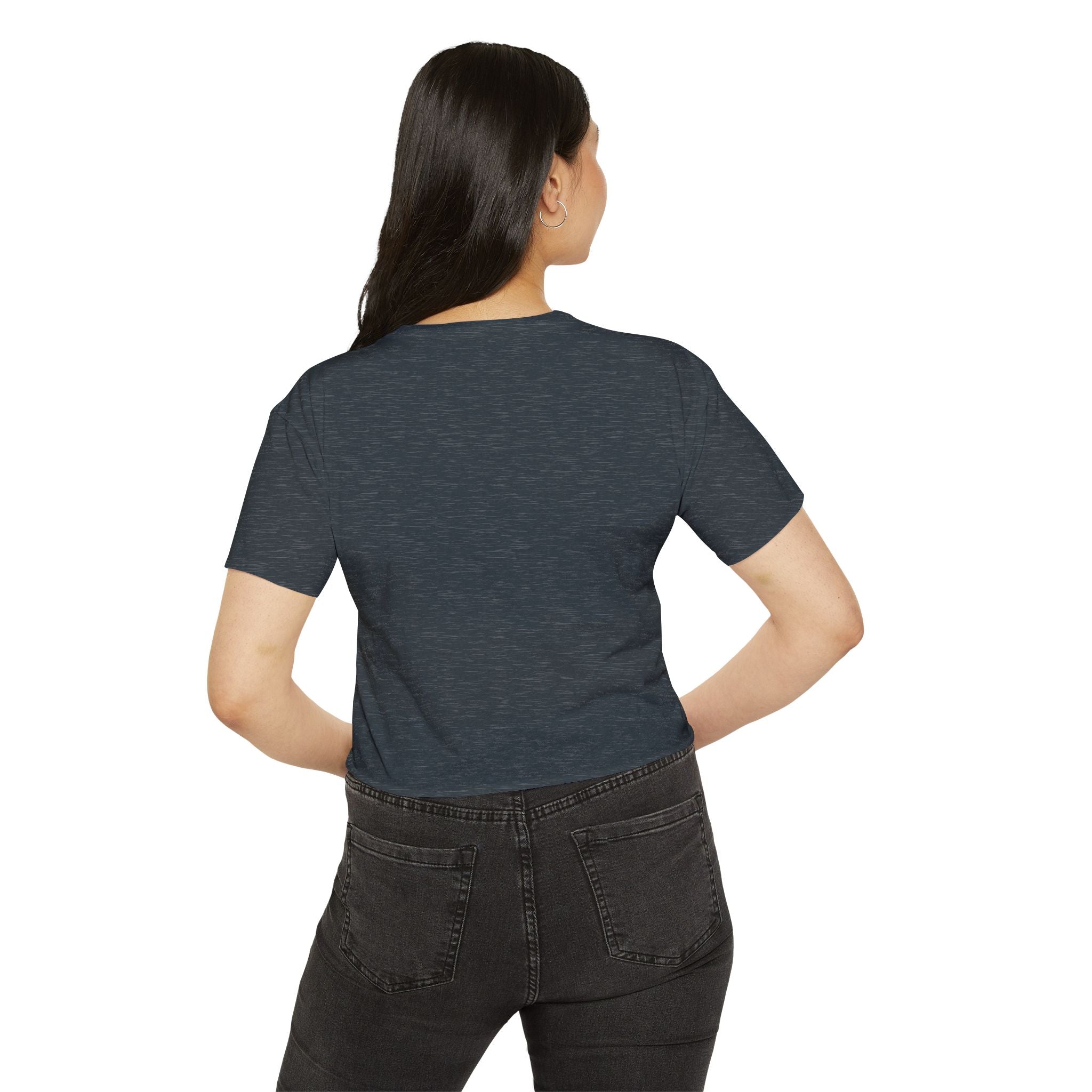 Covered By Grace Crop Top | Faith Christian Script Tee