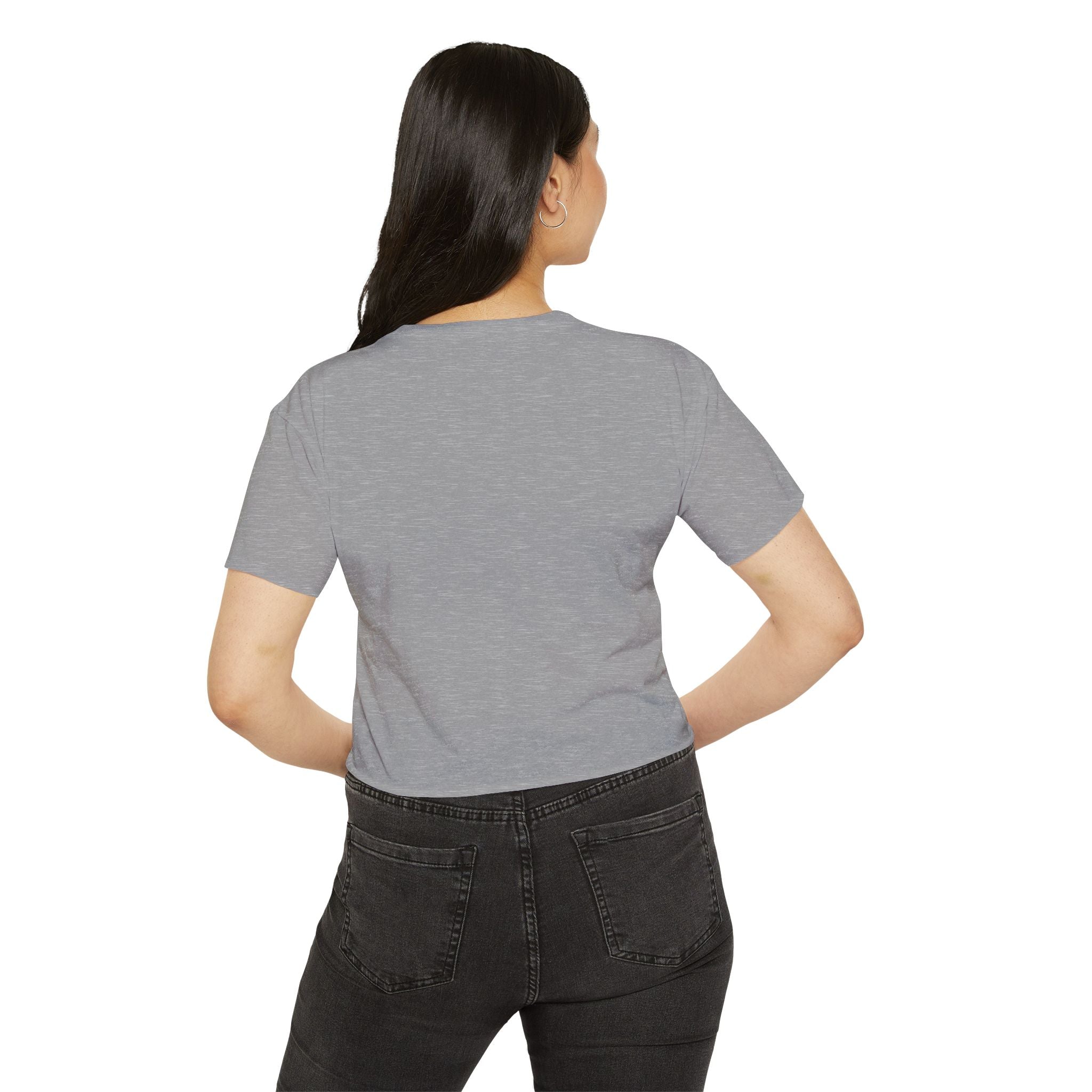 Covered By Grace Crop Top | Faith Christian Script Tee