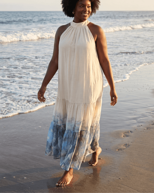 Coastal Dream Watercolor Maxi Dress | Zuri Boutique - Zuri Boutique