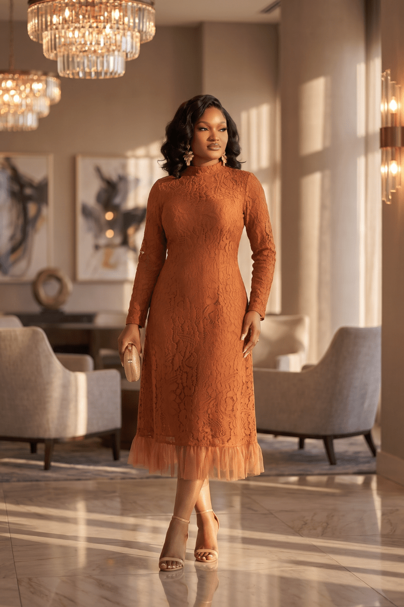 Seraphine Ruffle-Hem Midi - Zuri Boutique
