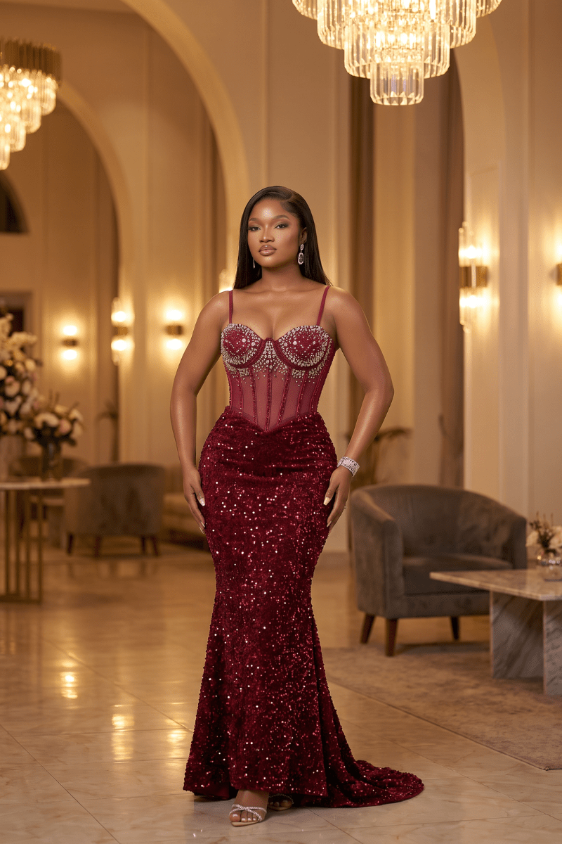 Red Sequin Mermaid Dress | The Ruby