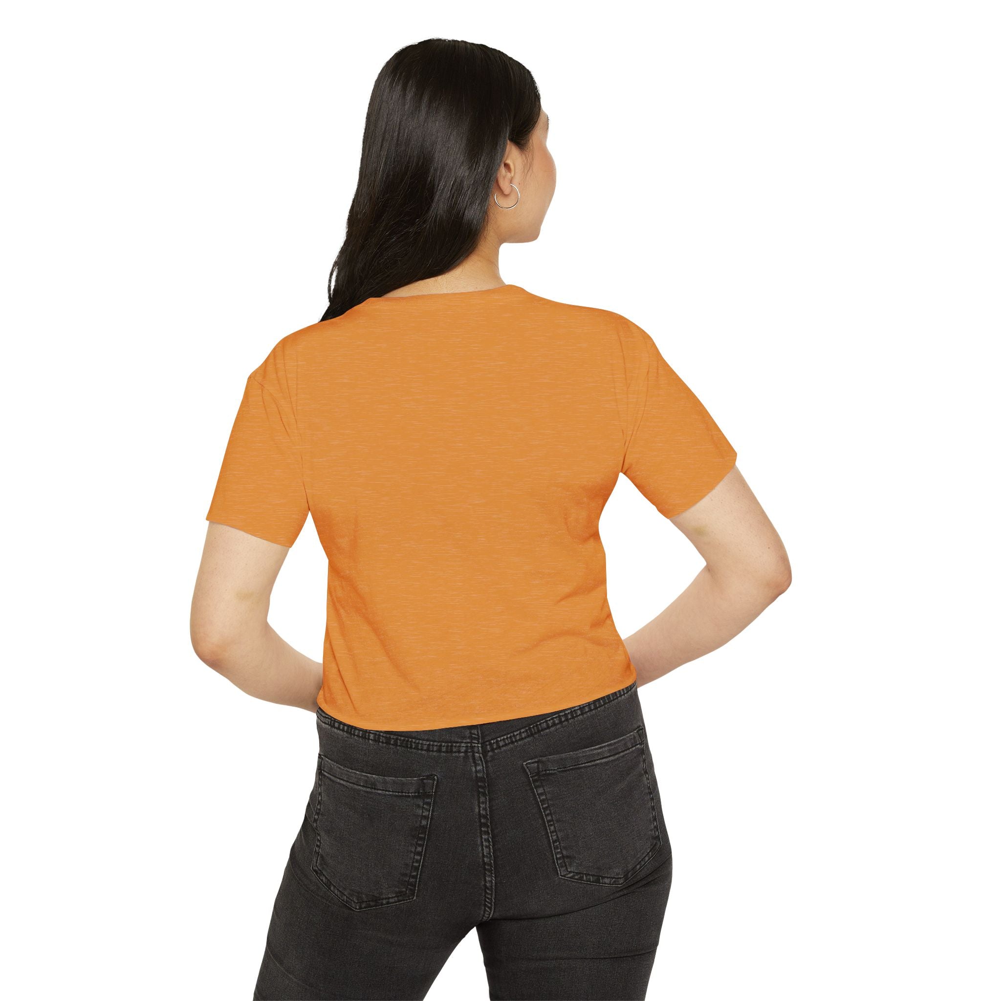 Covered By Grace Crop Top | Faith Christian Script Tee