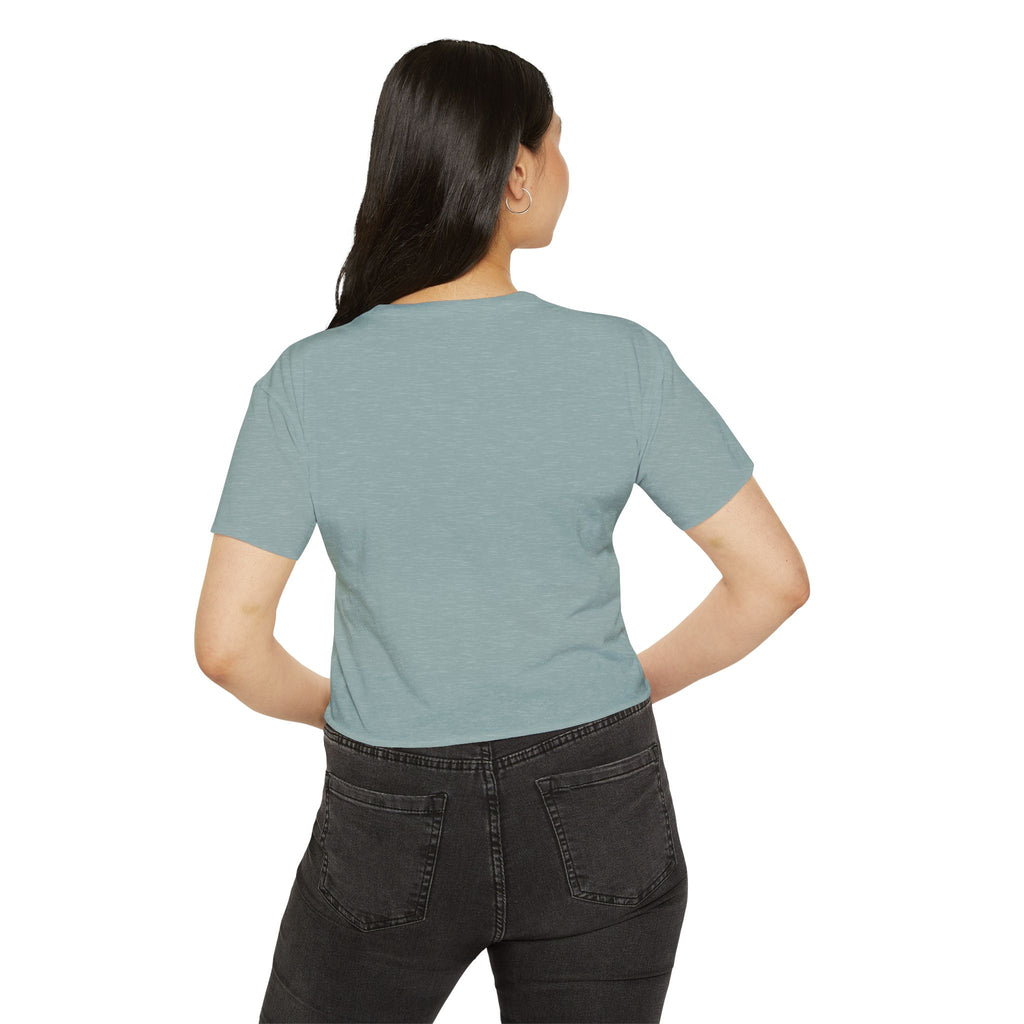 Covered By Grace Crop Top | Faith Christian Script Tee