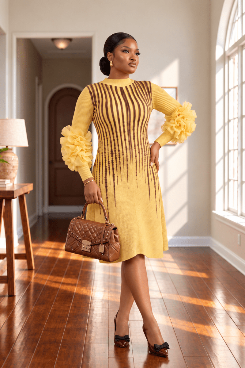 The Amara Ruffle Sleeve - Zuri Boutique