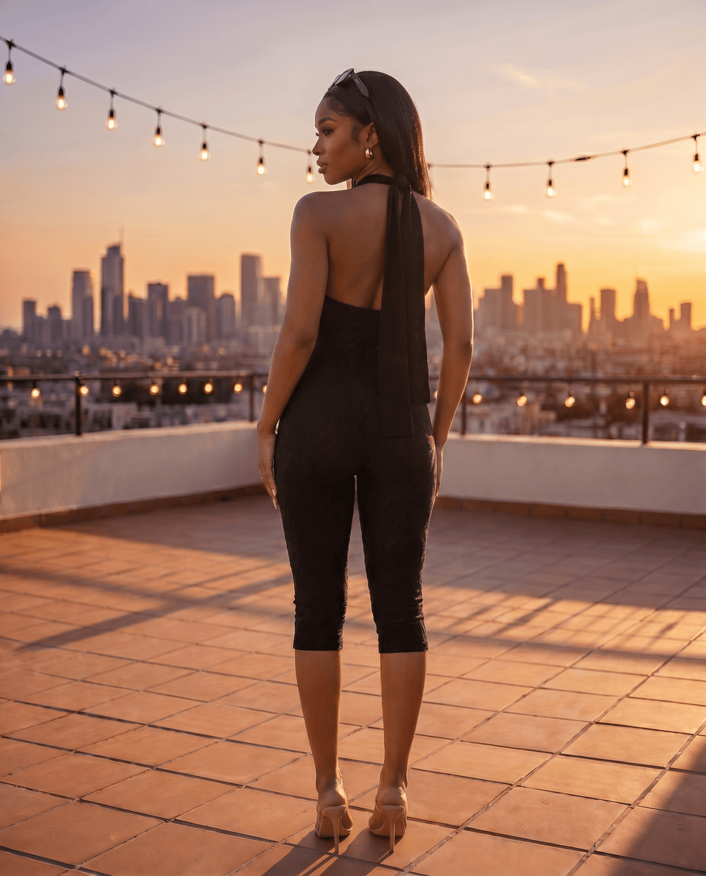 The Showstopper Halter Neck Bodycon Jumpsuit - Zuri Boutique